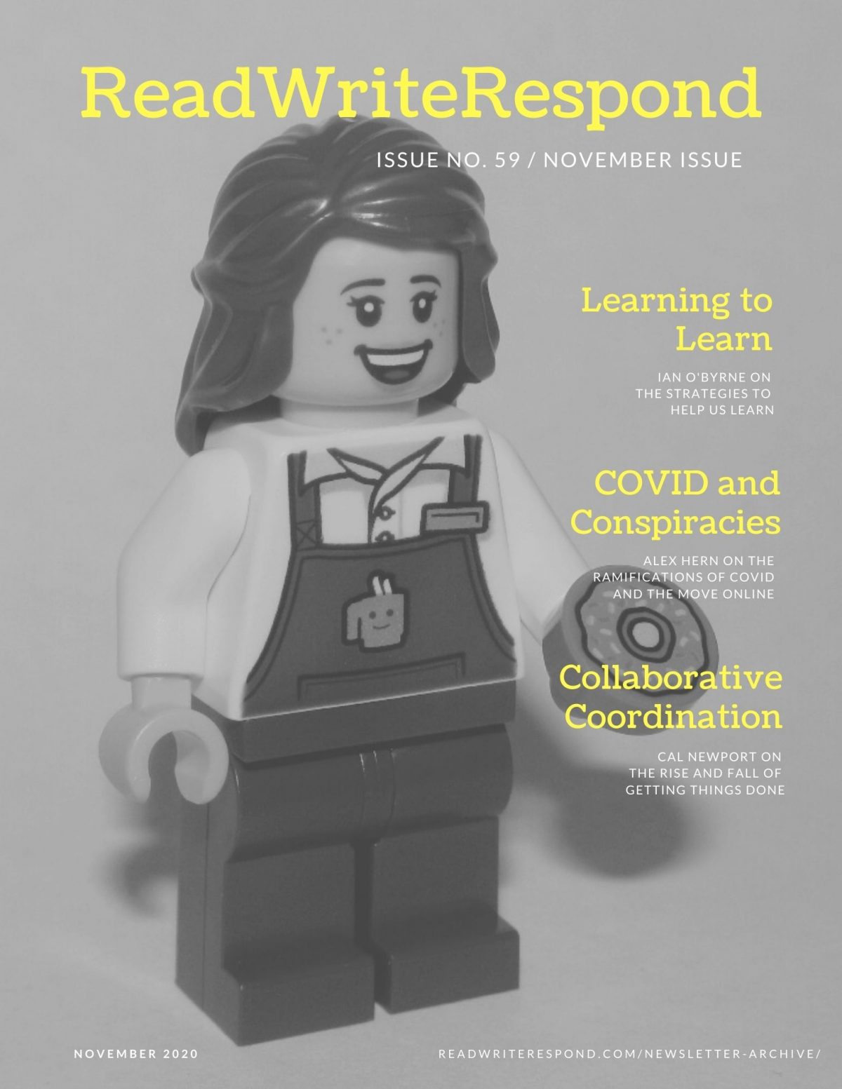 Cover for November's newsletter of ideas and information associated with all things education, mined and curated for me and shared with you.